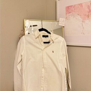 Ralph Lauren Unisex Cream Button Down Shirt